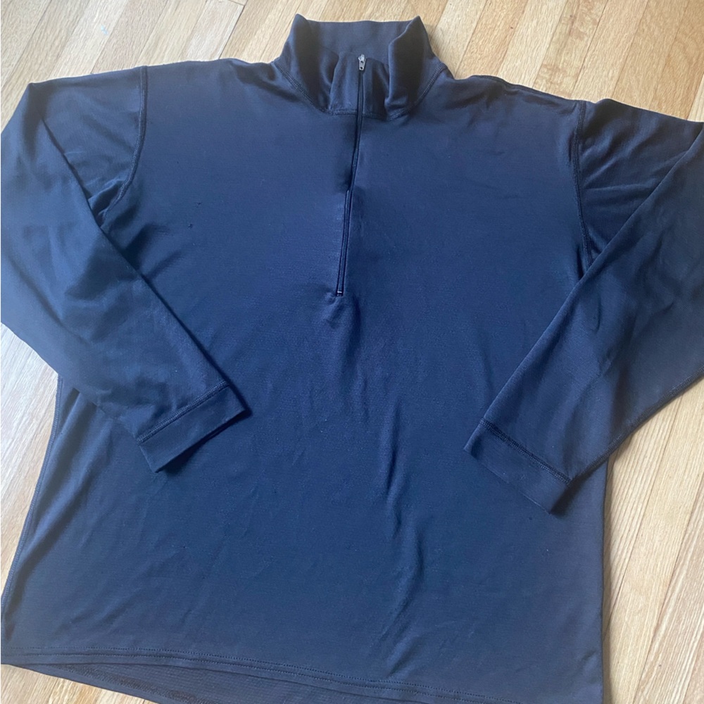 Patagonia Capilene 1/4 zip Mens Size M Base Layer Athletic outdoor Blue Pullover